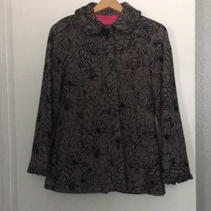 Betsy Johnson tweed peacoat